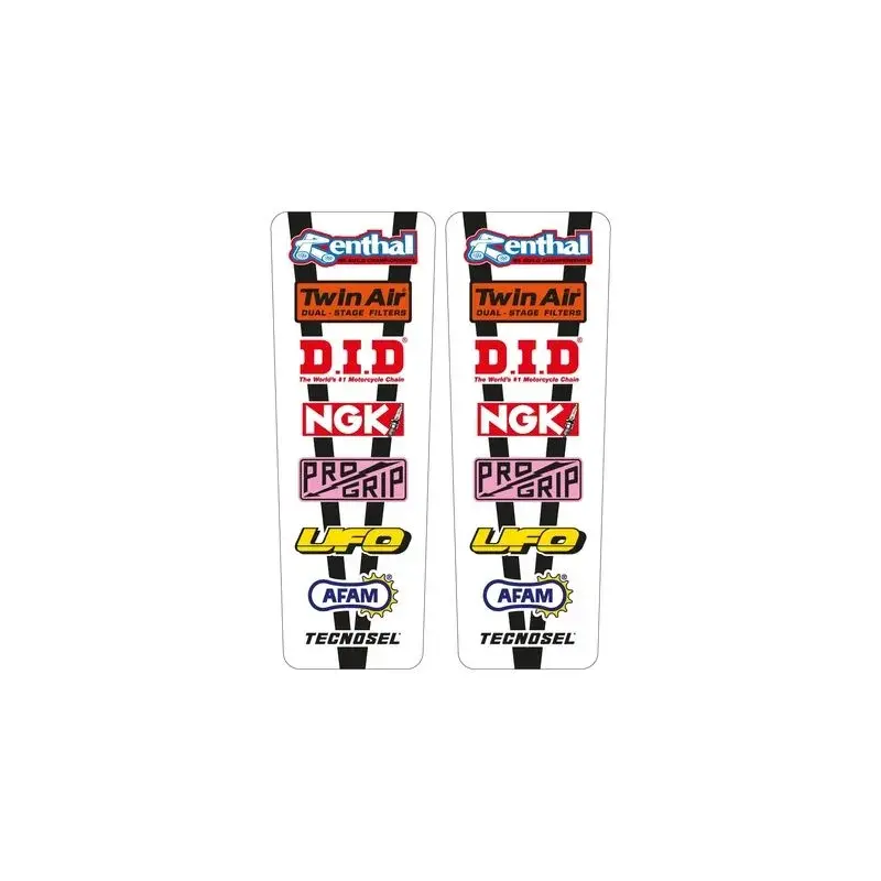 Autocollants de garde-boue TECNOSEL Sponsors Vintage