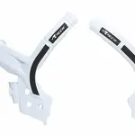 Protège cadre RACTECH bi-matières blanc/noir