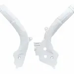 Protège cadre RACTECH bi-matières blanc