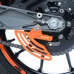 Protège couronne (dent de requin) R&amp;G RACING alu noir KTM RC125