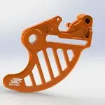 Protège-disque SCAR arrière orange