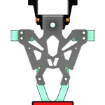 Support de plaque V PARTS noir Yamaha MT-125/YZF-R 125