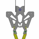 Support de plaque V PARTS noir Yamaha T-Max 560