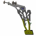 Support de plaque V PARTS noir Yamaha T-Max 560