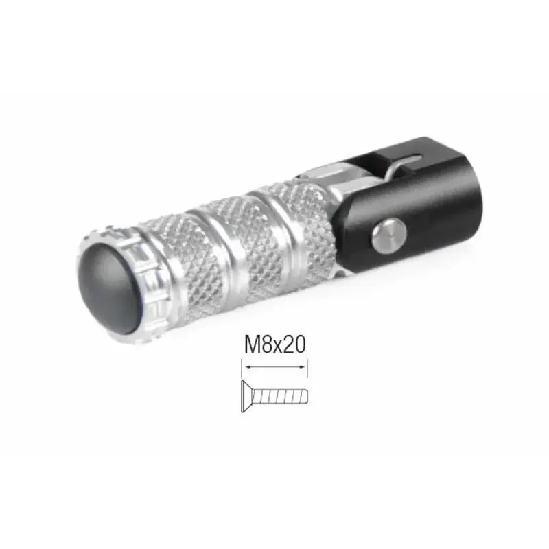 Repose-pieds repliables LIGHTECH M8x20 argent