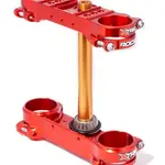 Té de fourche XTRIG Rocs Tech rouge offset 22,5mm