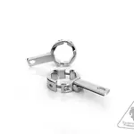 Support éclairage DENALI tubes de fourche Ø39-49mm chrome