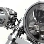 Support éclairage DENALI tubes de fourche Ø39-49mm chrome