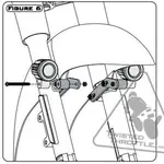 Support éclairage DENALI garde boue Harley Davidson