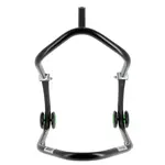 Béquille avant sous té BIHR Home Track noir mat roues vert