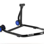 Béquille monobras droite BIHR Home Track noir mat roues bleu