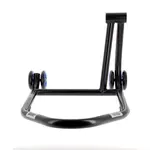 Béquille monobras droite BIHR Home Track noir mat roues bleu