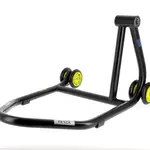 Béquille monobras droite BIHR Home Track noir mat roues jaune