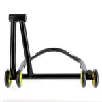 Béquille monobras droite BIHR Home Track noir mat roues jaune