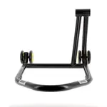 Béquille monobras droite BIHR Home Track noir mat roues jaune