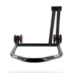 Béquille monobras droite BIHR Home Track noir mat roues rose