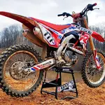 Lève moto RISK RACING A.T.S. inclinaison réglable avec plaque aimantée