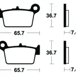 Plaquettes de frein TECNIUM ME361 organique