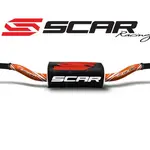 Guidon Ø28,6mm sans barre SCAR O² RC High aluminium orange/mousse noire