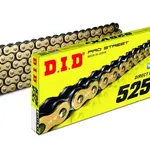 Chaine de tranmission D.I.D 525 VX3 or/noir 98 maillons
