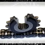 Pignon PBR RSS 16 dents acier anti-bruit pas 520 type 2042