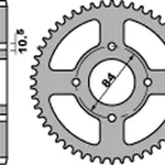 Couronne PBR 46 dents acier standard pas 520 type 4302