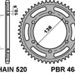 Couronne PBR 36 dents acier standard pas 520 type 4686