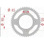 Couronne AFAM 60 dents acier standard pas 420 type 38101