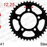 Couronne AFAM 41 dents acier standard pas 520 type 10521