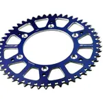 Couronne SCAR 50 dents alu ultra-light anti-boue pas 428 type SRS520 bleu