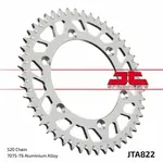 Couronne JT SPROCKETS ultra-light anti-boue type 822 pas 520 alu noir