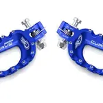 Repose-pieds S3 Curve aluminium bleu