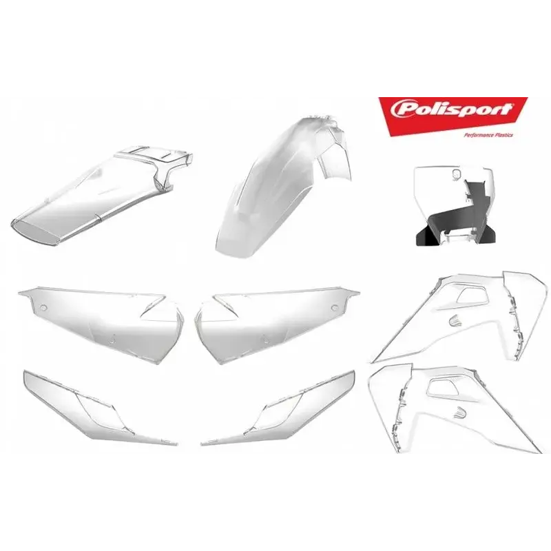 Kit plastiques polisport transparent husqvarna tc/fc