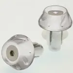 Embouts de guidon BIHR Next Ø14-17mm argent