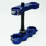 Té de fourche SCAR Offset 25mm bleu Yamaha