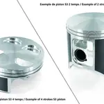 Piston S3 coulé Ø53,95mm compression standard Sherco TR125/Beta
