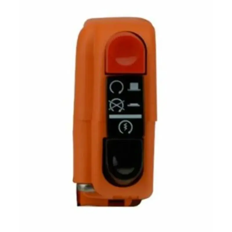 Commodo électrique droit Tommaselli orange avec interrupteur