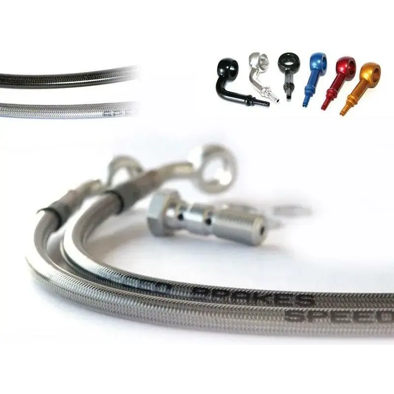 Durite Aviation SPEEDBRAKES carbone/raccord argent