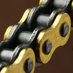 Chaîne de transmission RENTHAL 420 R1 Works or/noir 120 maillons