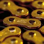 Chaîne de transmission RENTHAL 428 R1 Works or/noir 130 maillons