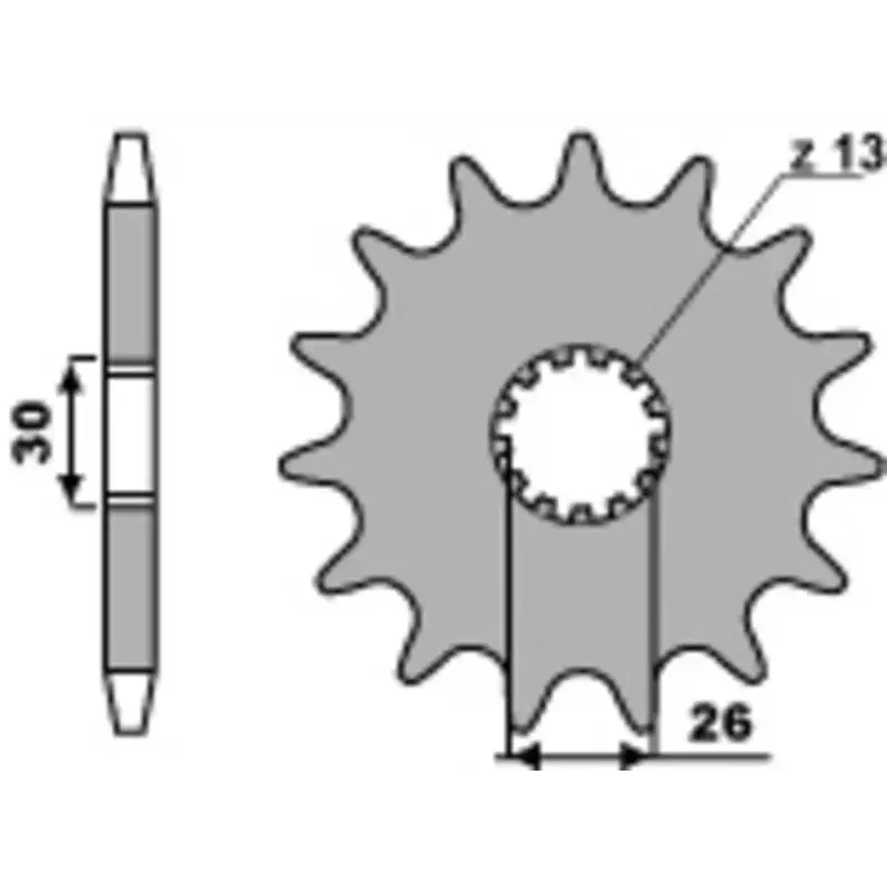 Pignon 19 dents PBR chaîne 530 Triumph 1200 TROPHY