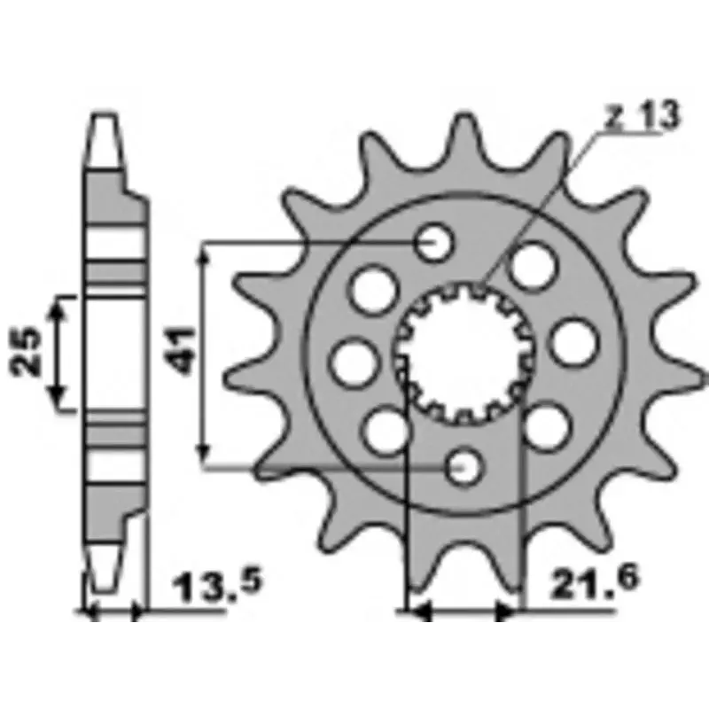 Pignon 15 dents PBR chaîne 520 Honda XR650