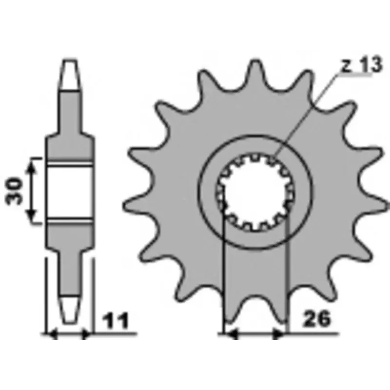 Pignon 16 dents PBR chaîne 525 Yamaha TDM900