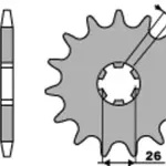 Pignon 16 dents PBR chaîne 530 Yamaha XS500