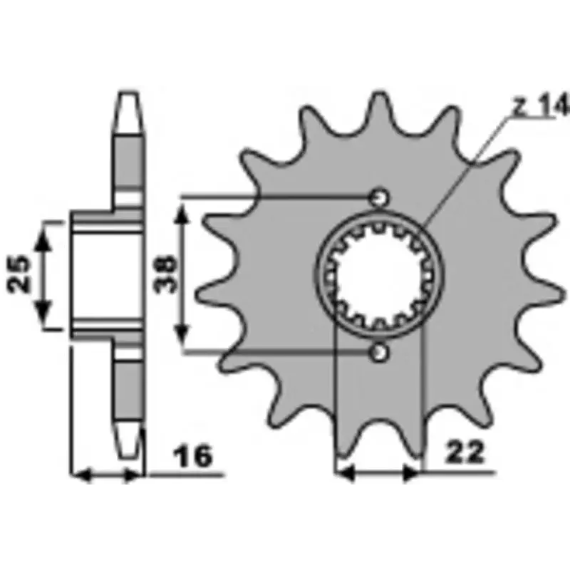 Pignon 15 dents PBR chaîne 525 Ducati 916 MONSTER S4