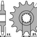 Pignon PBR 16 dents acier pas 530 type 580 Yamaha XJ6 N, Diversion