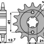 Pignon PBR 18 dents acier pas 530 type 288 Honda CB750K