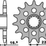 Pignon PBR 14 dents acier pas 520 type 2171 Ducati 1098