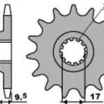 Pignon PBR 14 dents acier pas 420 type 7005 KTM SX60