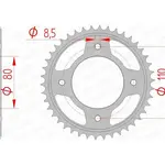 Couronne AFAM 42 dents acier pas 428 type 10235 Honda CBF125M